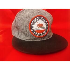 California Republic Snapback Cap Hat Cali‎ Bear